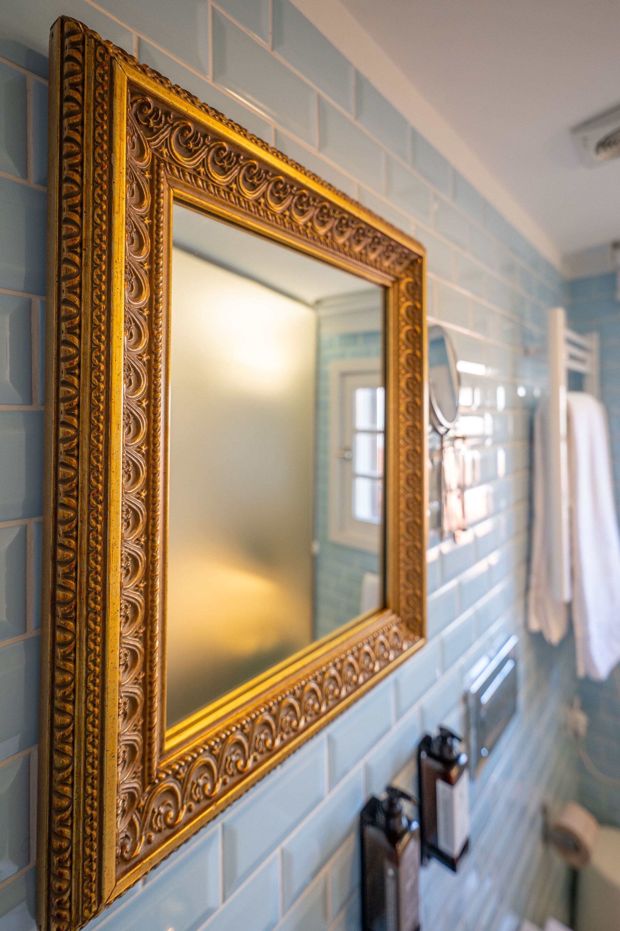 double room | bathroom | shower, hair dryer, towels, soap