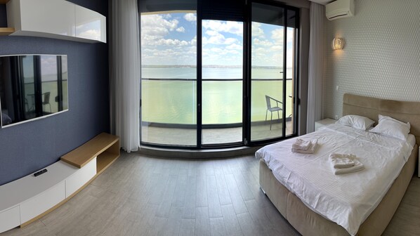 Deluxe-Apartment | 1 Schlafzimmer, Bettwäsche aus ägyptischer Baumwolle