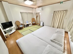 Standard Family Room | Down comforters, individually decorated, blackout drapes - Petit Hotel 017 (Tokushima)