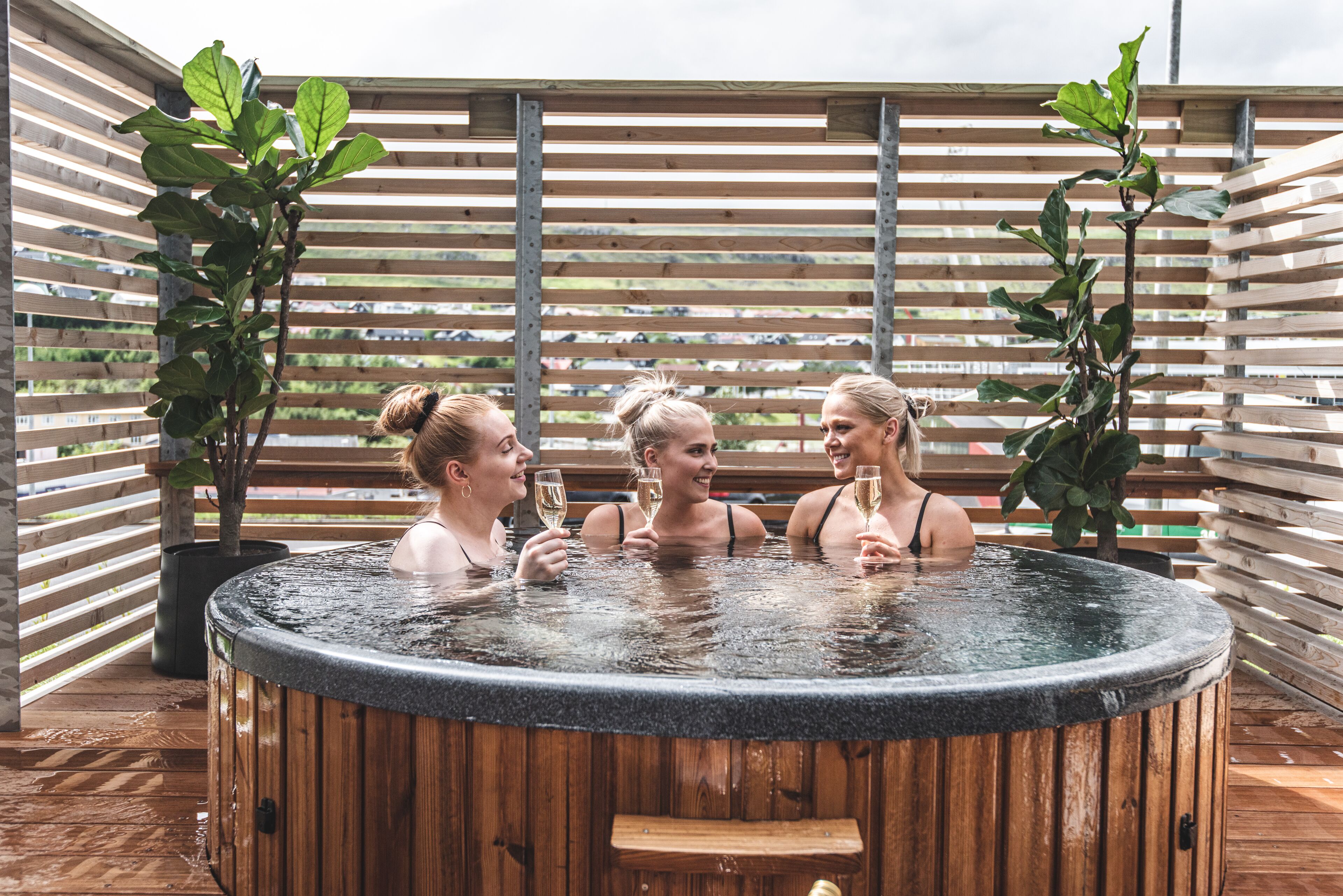 Bain à remous extérieur