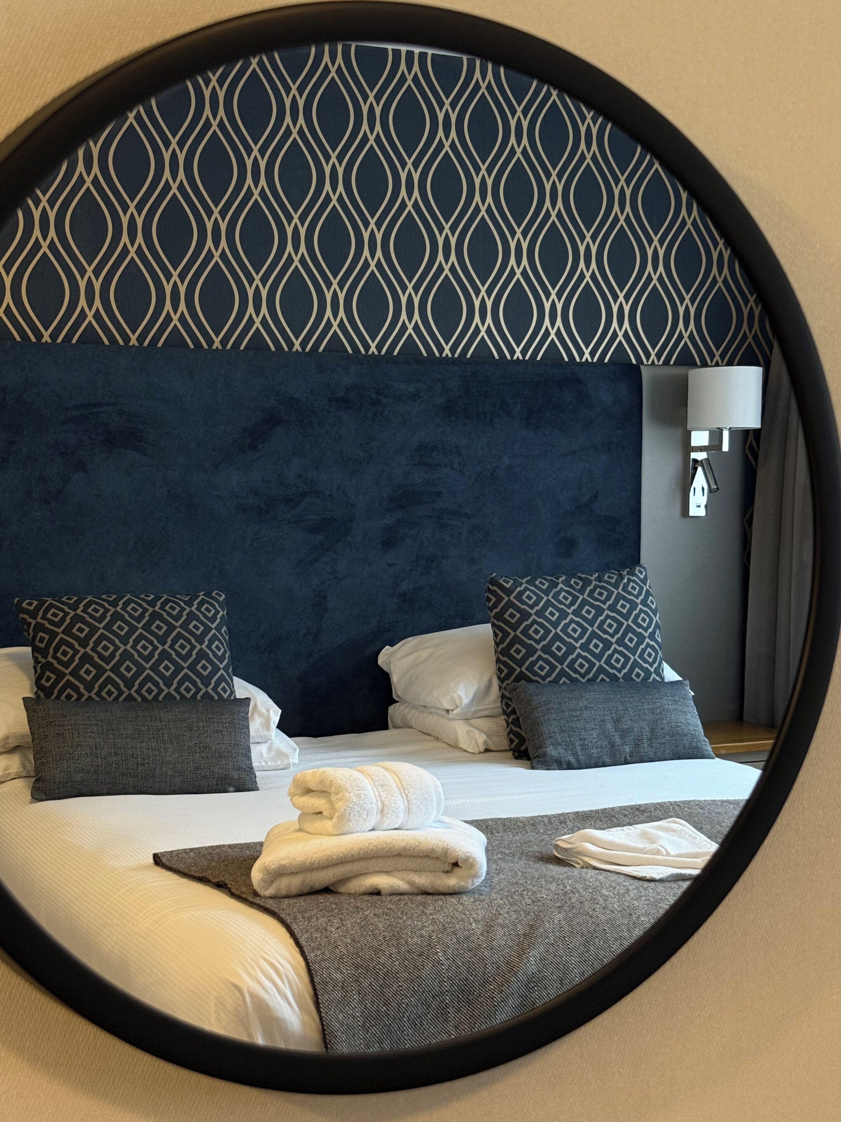 Individually decorated, individually furnished, desk, iron/ironing board