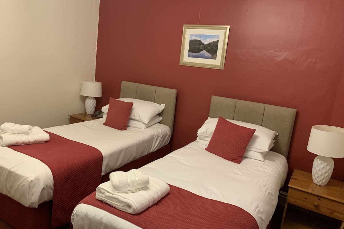 large twin room | individually decorated, individually furnished, desk, iron/ironing board