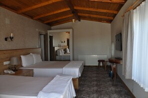 Family Suite, 2 Bedrooms, Terrace | Premium bedding, minibar, desk, laptop workspace - Helen Troya Hotel Geyikli (Ezine)