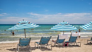 Ranta lähistöllä, ilmaiset rantakuljetukset, rantabaari