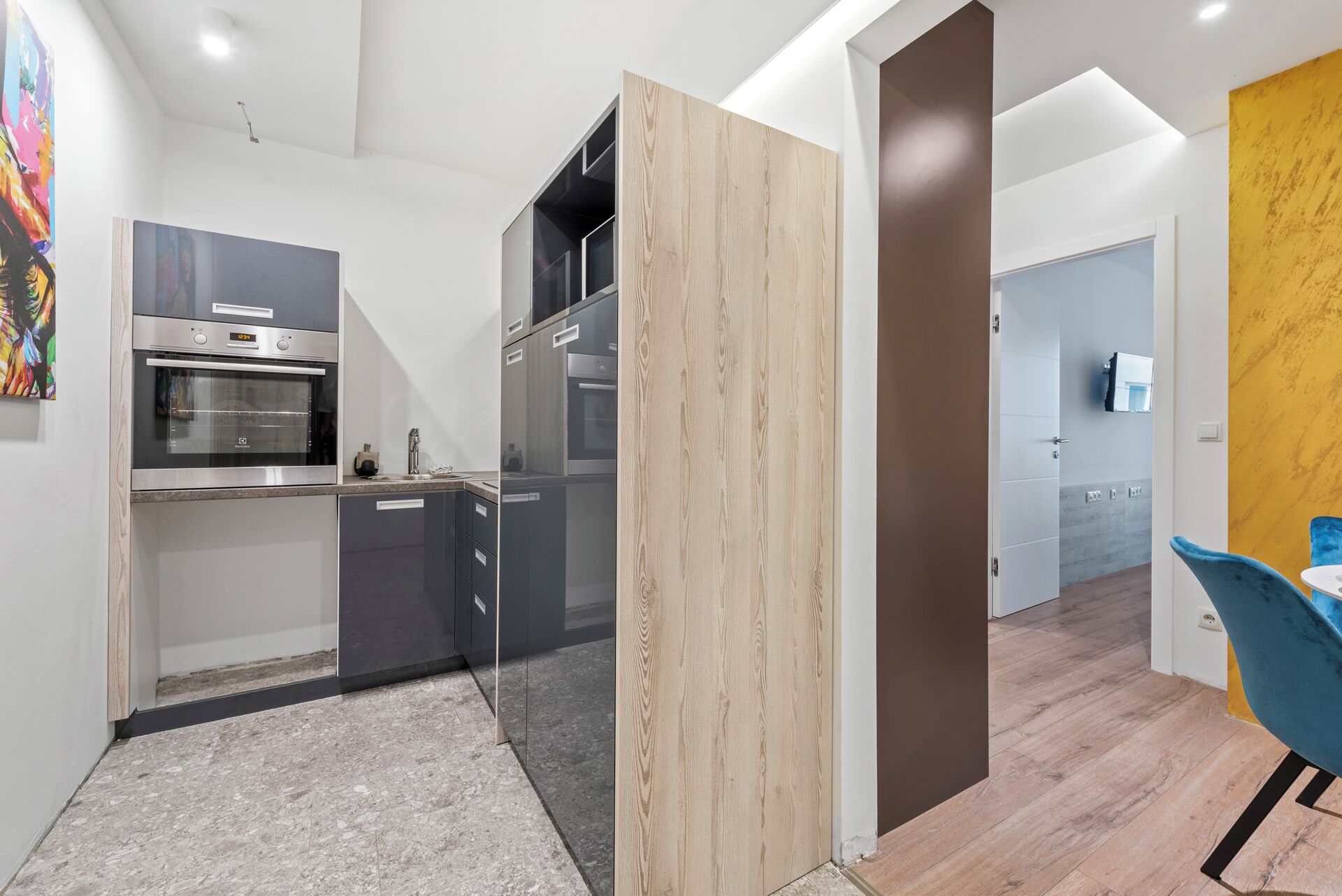Appartamento, terrazzo | Cucina privata | Frigorifero, microonde, forno, piano cottura