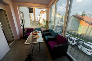 Sitteområde i lobbyen