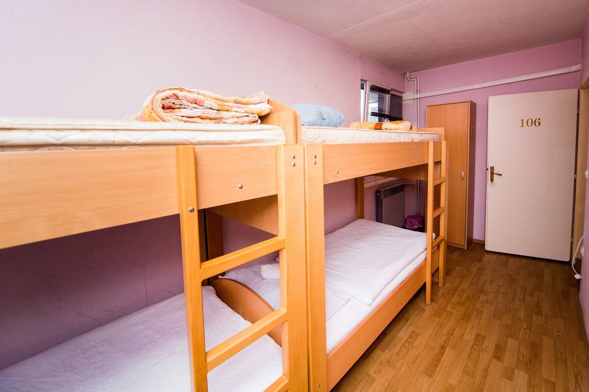 Bed in 4-Bed Dormitory | Desk, laptop workspace, blackout drapes, soundproofing