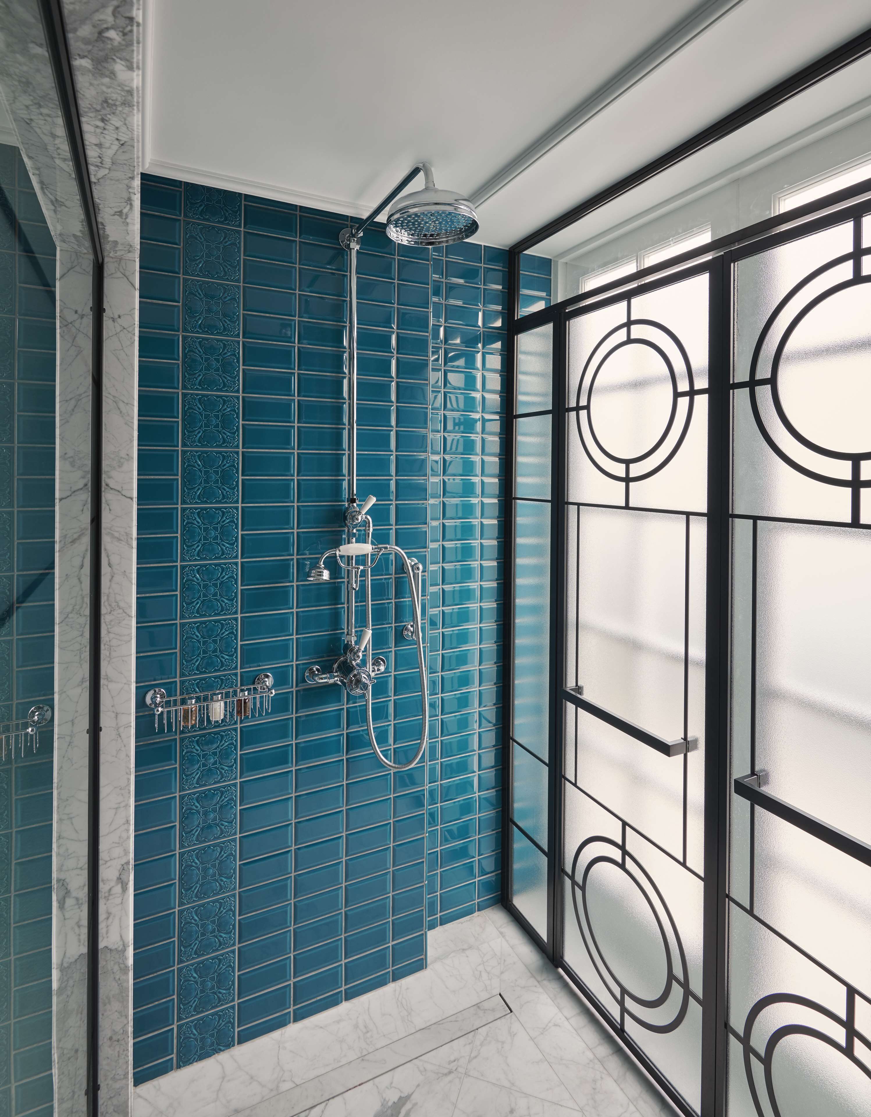 designer toiletries, hair dryer, bathrobes, slippers