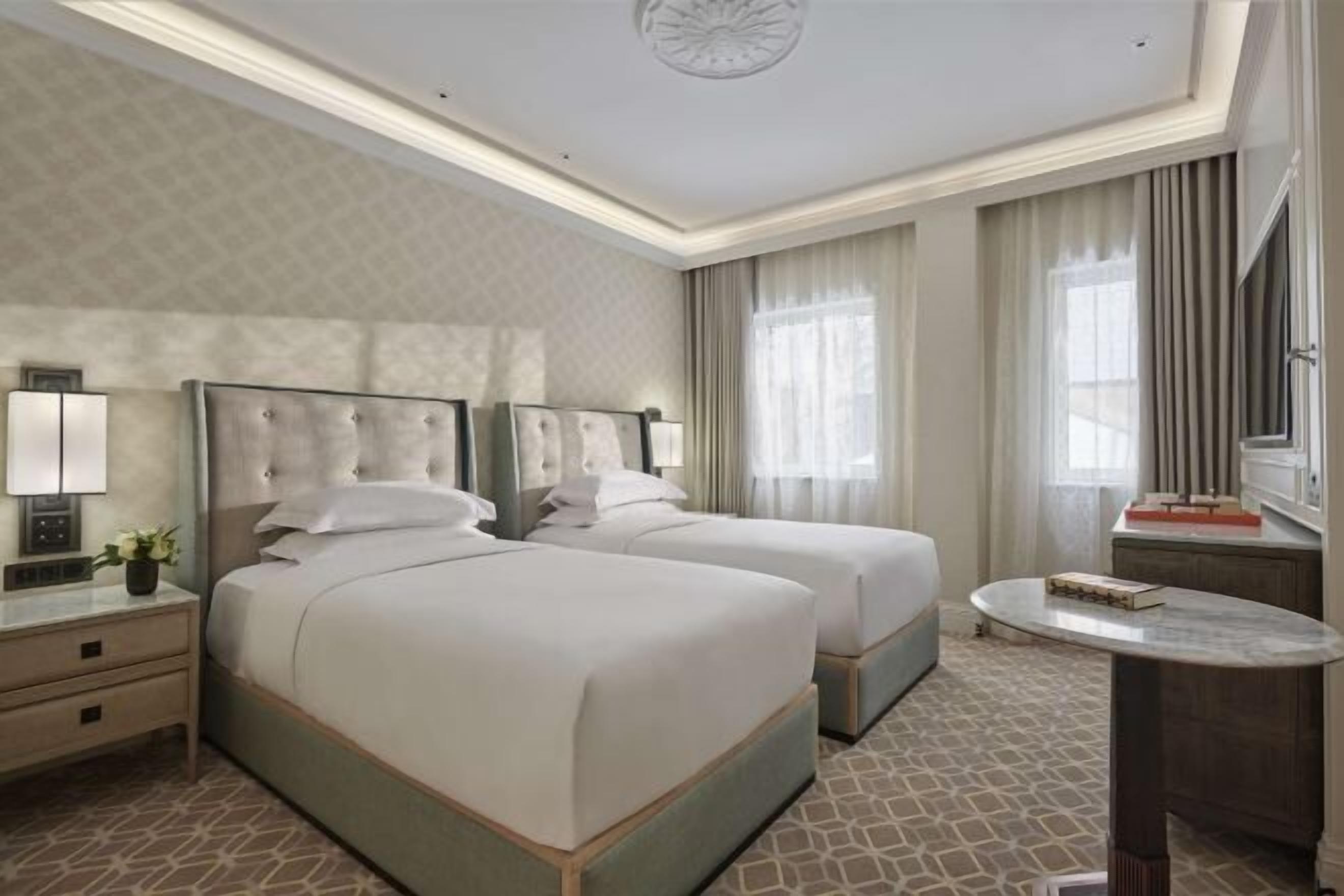 Egyptian cotton sheets, premium bedding, in-room safe, laptop workspace