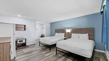Room, 2 Queen Beds, Non Smoking | Premium bedding, desk, iron/ironing board (on request), WiFi (free)