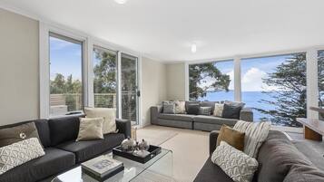 Luxury House, 5 Bedrooms, Ocean View | Living area | Flat-screen TV, DVD player