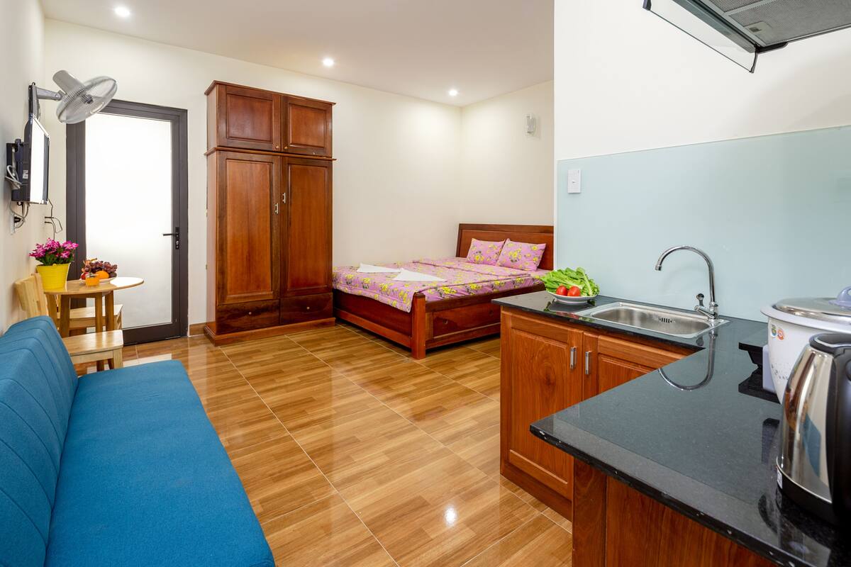 Estudio familiar | 1 habitación, minibar, escritorio y espacio para trabajar con laptop