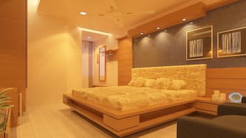 Deluxe Room | 1 bedroom, desk, laptop workspace, blackout drapes