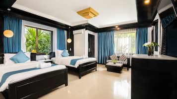 Indra Grandeur (1 Double or 2 Single beds) | Egyptian cotton sheets, premium bedding, minibar, in-room safe