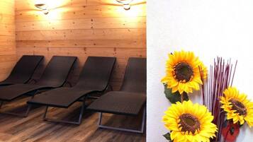 Sauna seca, banheira de hidromassagem, sauna a vapor