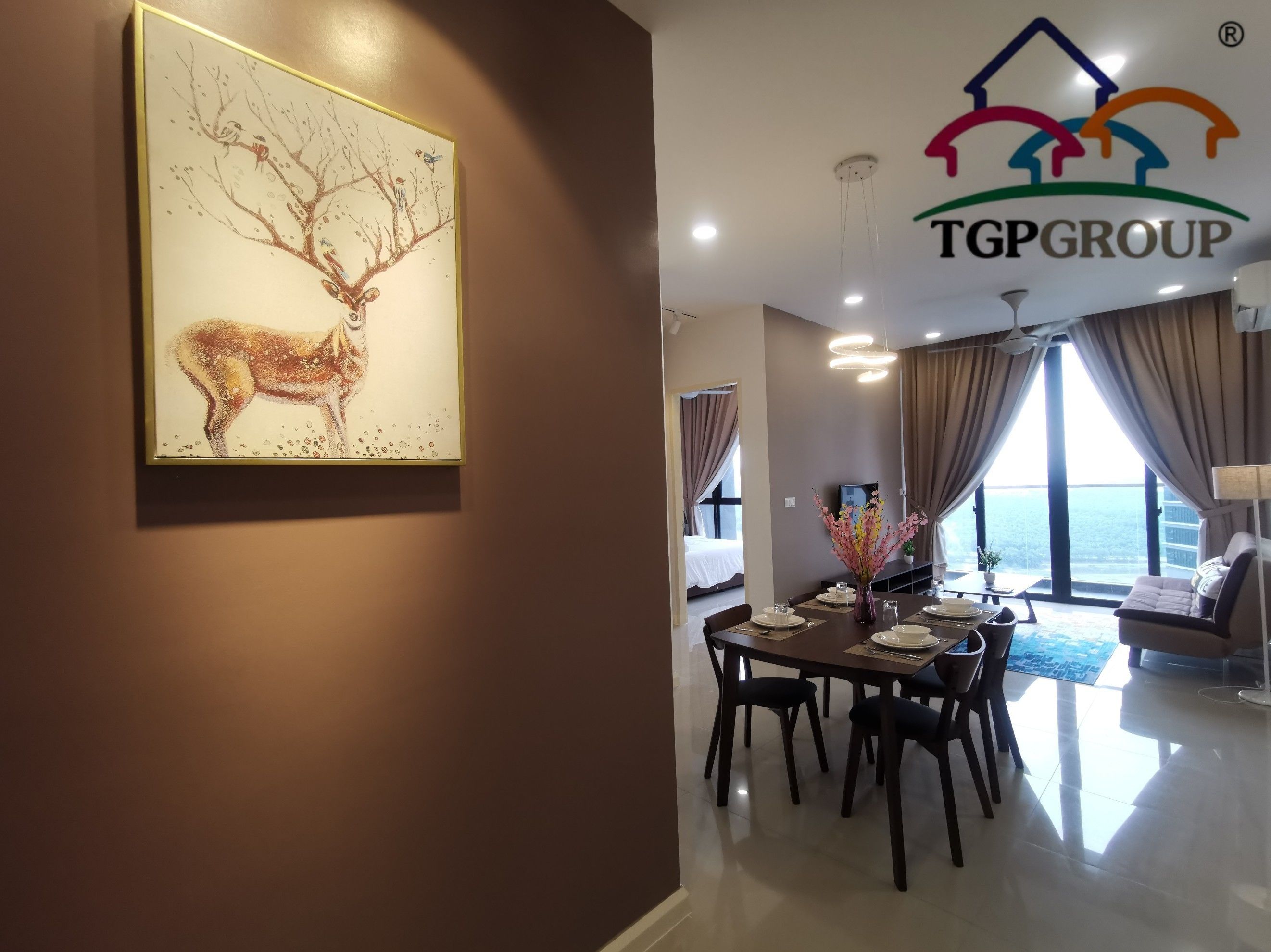 设计公寓, 2 间卧室 | 客房内用餐