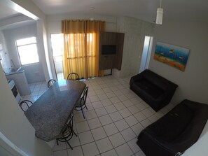 Apartment | Living area | Flat-screen TV - Residencial Ilhas Gregas (Florianópolis)