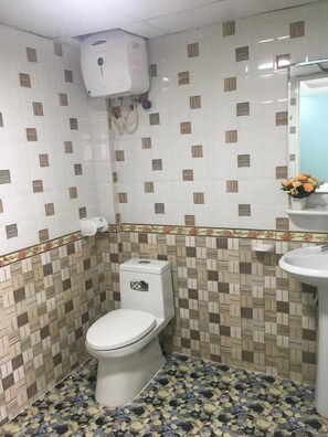 Regadera, amenidades de baño gratuitas, secadora de cabello, pantuflas 
