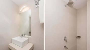 Douche, serviettes fournies