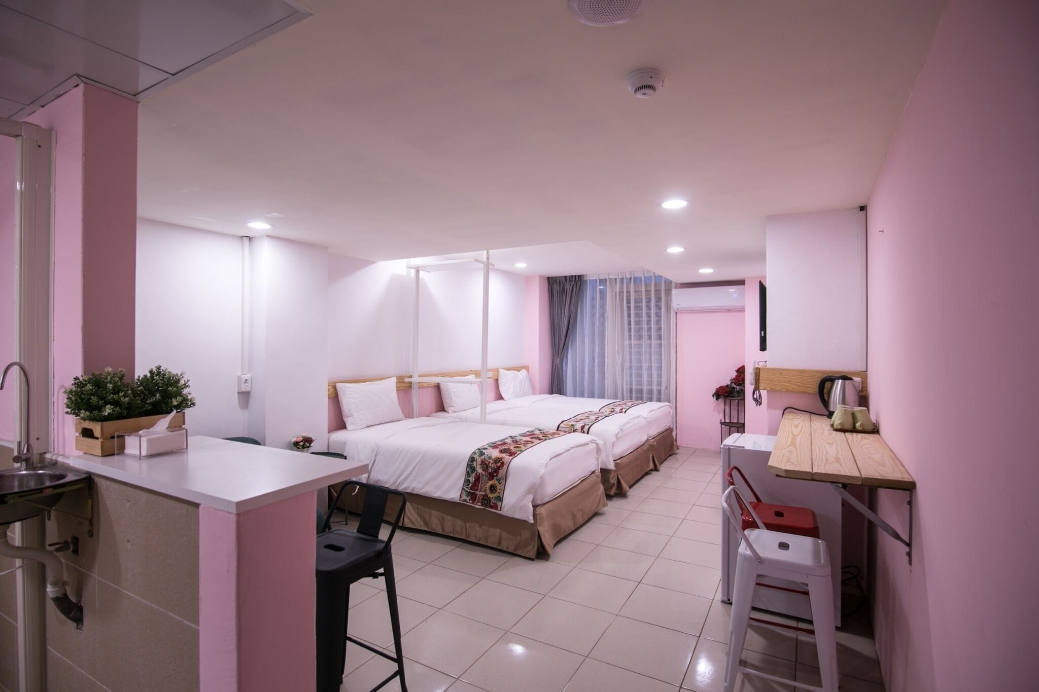 standard quadruple room | blackout curtains, free wifi, bed sheets