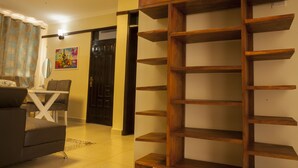 Living area - Three Bedroom art themed apartment (Mukono)