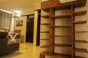 Family Apartment, 2 Bathrooms | Living area - Three Bedroom art themed apartment (Mukono)