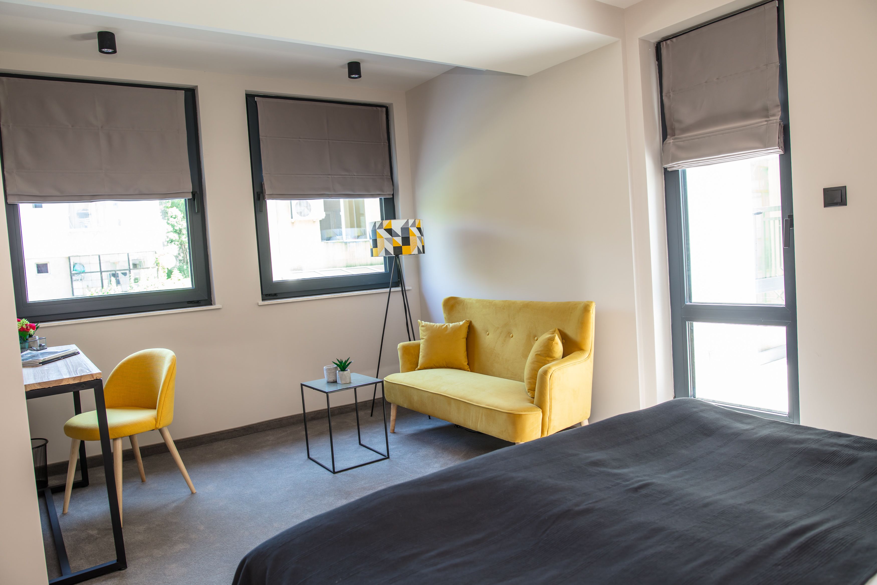 small apartment | 1 bedroom, frette italian sheets, premium bedding, memory-foam beds