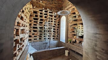 Deluxe Suite | Bathroom | Shower, free toiletries, hair dryer, bathrobes