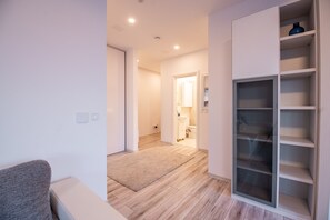 Presidential Suite, 1 Bedroom, Balcony | Living area | 51-inch LED TV with satellite channels, TV - Luxury Westpark 2 Residence Lake View W4 (Bucharest)