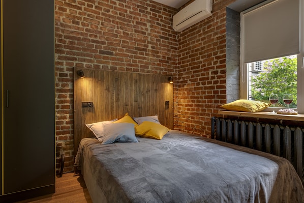 Individually decorated, desk, soundproofing, iron/ironing board