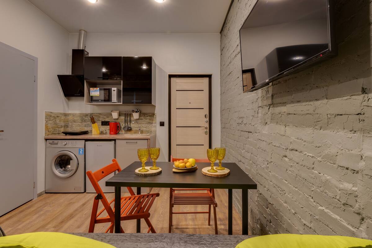 Individually decorated, desk, soundproofing, iron/ironing board