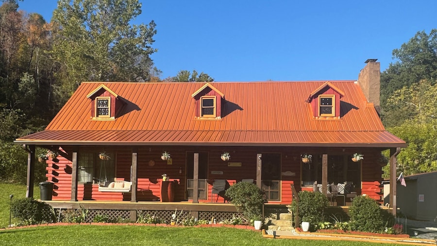 Log Cabin in the Field