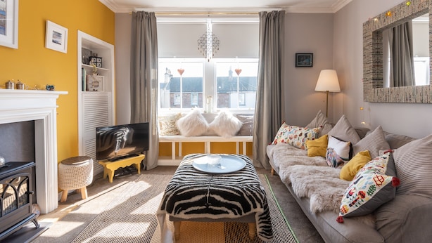 Apartment, 3 Bedrooms | Living area | Flat-screen TV - McHoppity House Crail - Sleeps 7 (Anstruther)