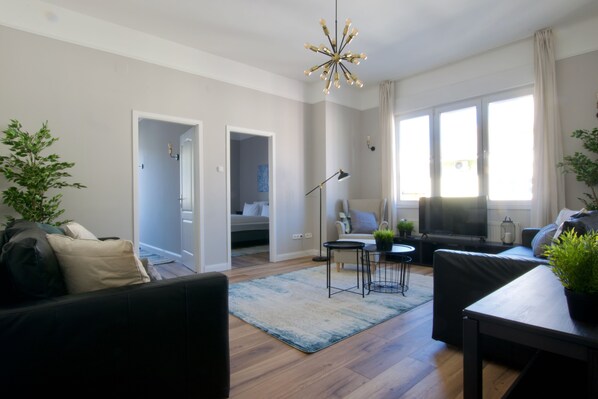 Huoneisto, 2 makuuhuonetta | Olohuone