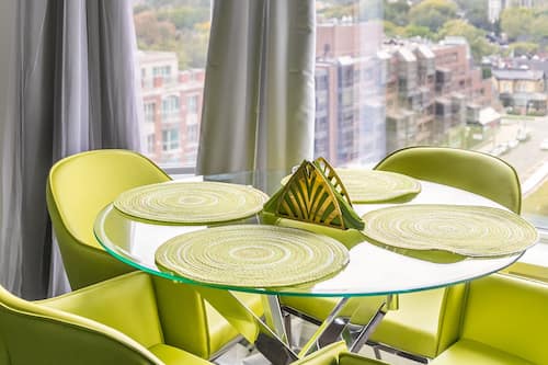 Premium Apartment, 1 Bedroom, Kitchen, City View | Dining room