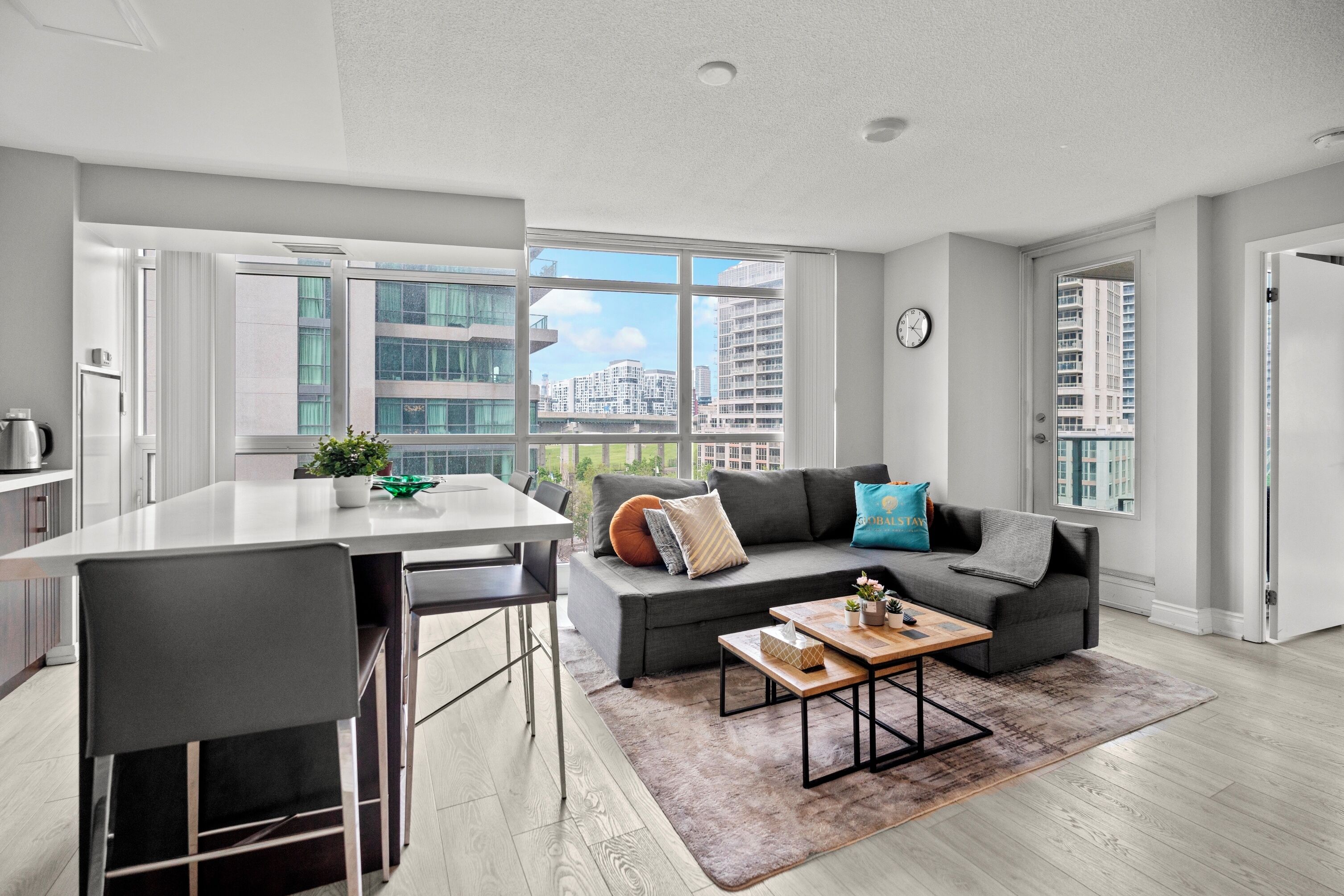 Classic Apartment, 2 Bedrooms, Balcony, Park View | Living area | Flat-screen TV, Netflix, streaming services