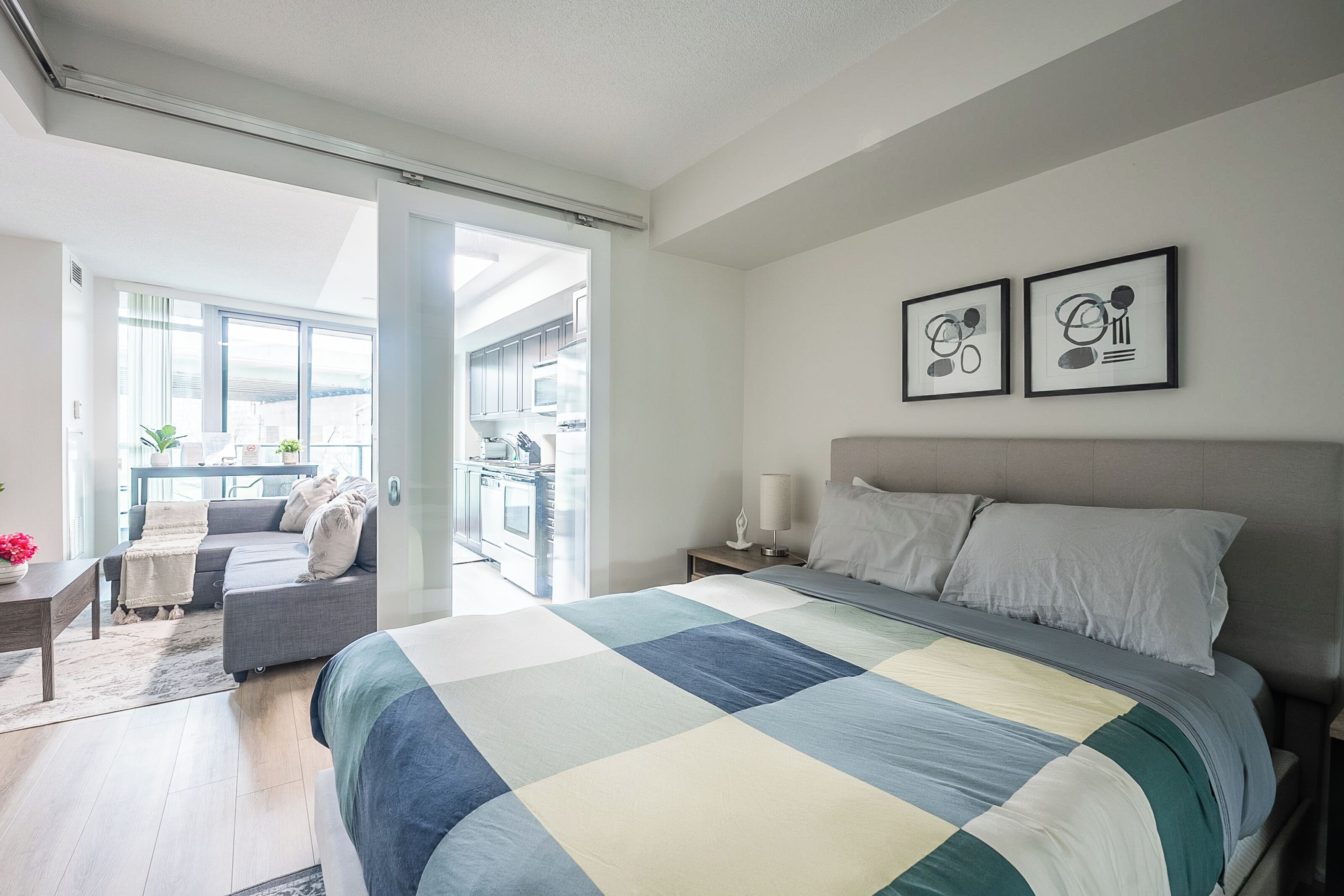 Appartement Exécutif, 1 chambre, balcon, vue ville | Décoration personnalisée, ameublement personnalisé, bureau