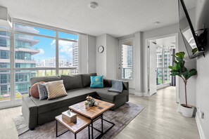 Classic Apartment, 2 Bedrooms, Balcony, Park View | Living area - Fort York Suites Toronto (Toronto)