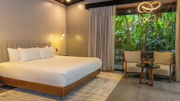 Garden Deluxe Bungalow with Spa | Roupas de cama premium