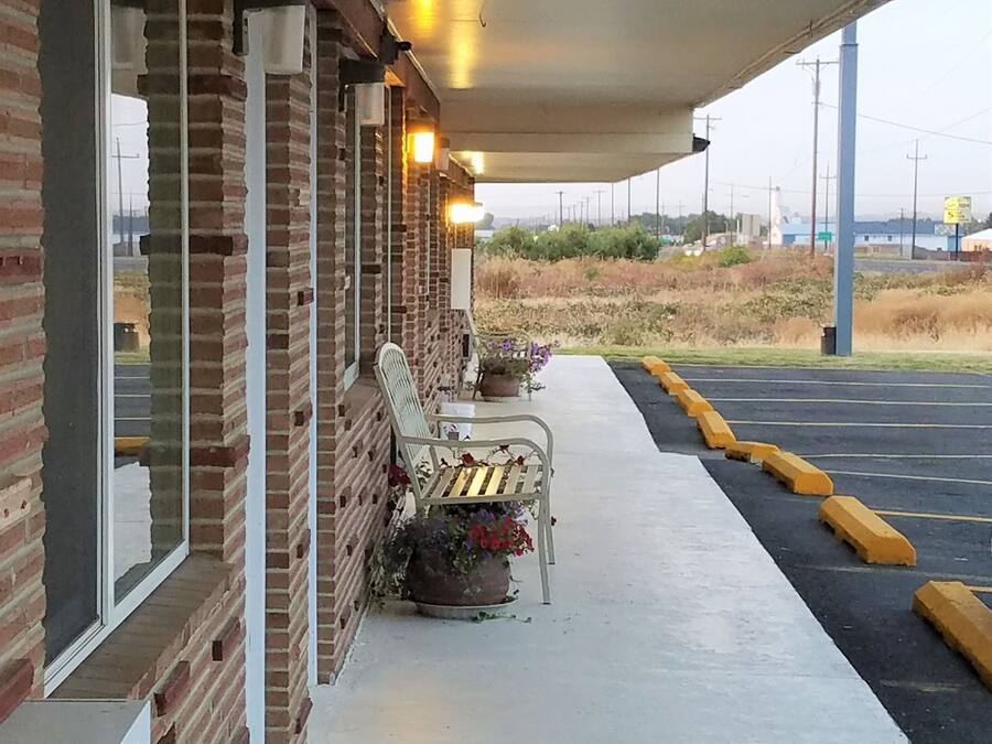 Blick von der Unterkunft