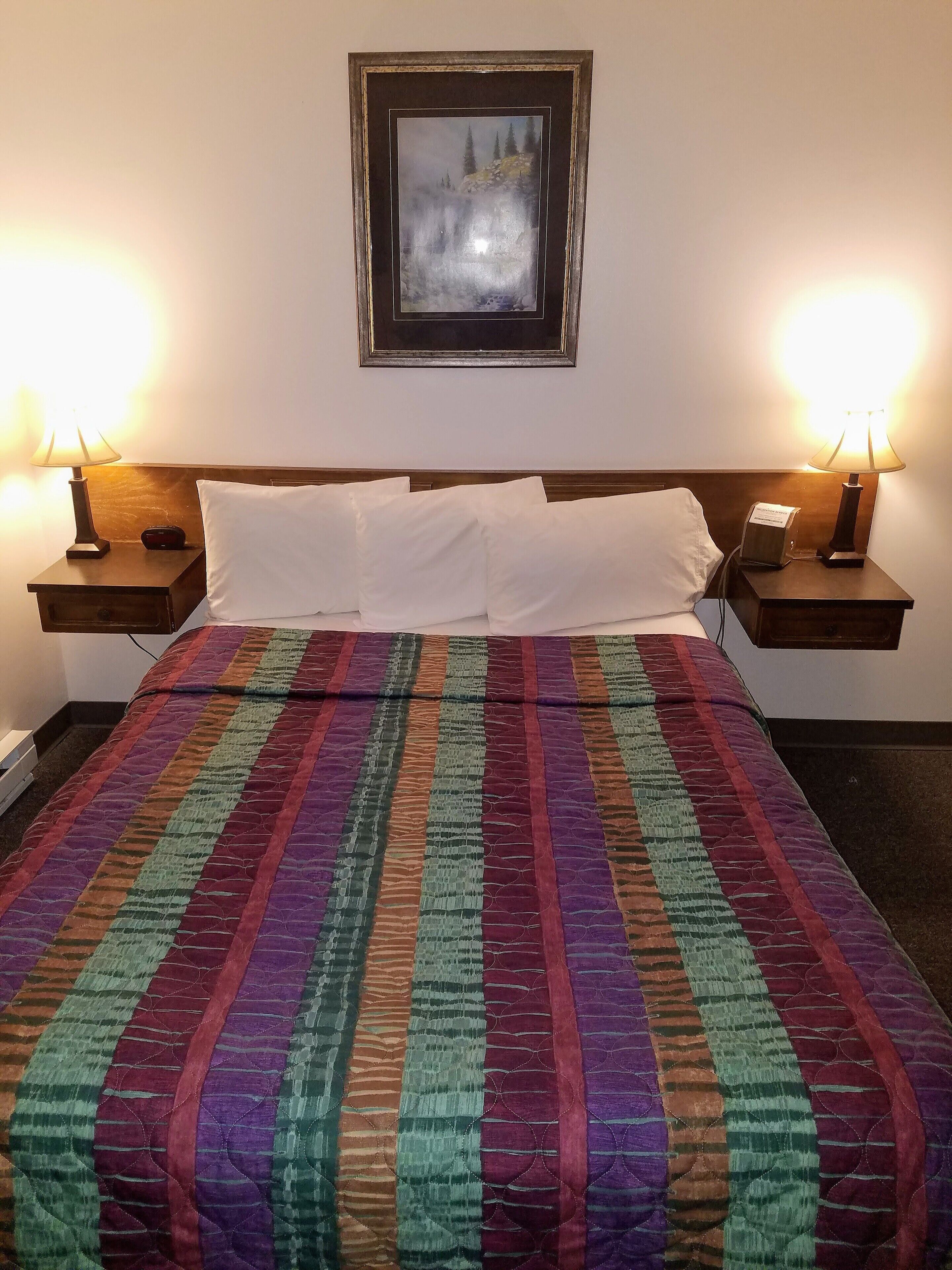 Standard Room, 1 Queen Bed, Refrigerator & Microwave, Mountain View | Down comforters, individually decorated, individually furnished, desk