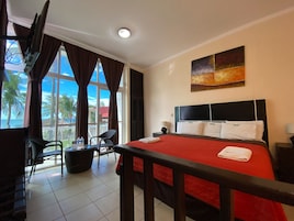 Blackout drapes, free WiFi, bed sheets, wheelchair access