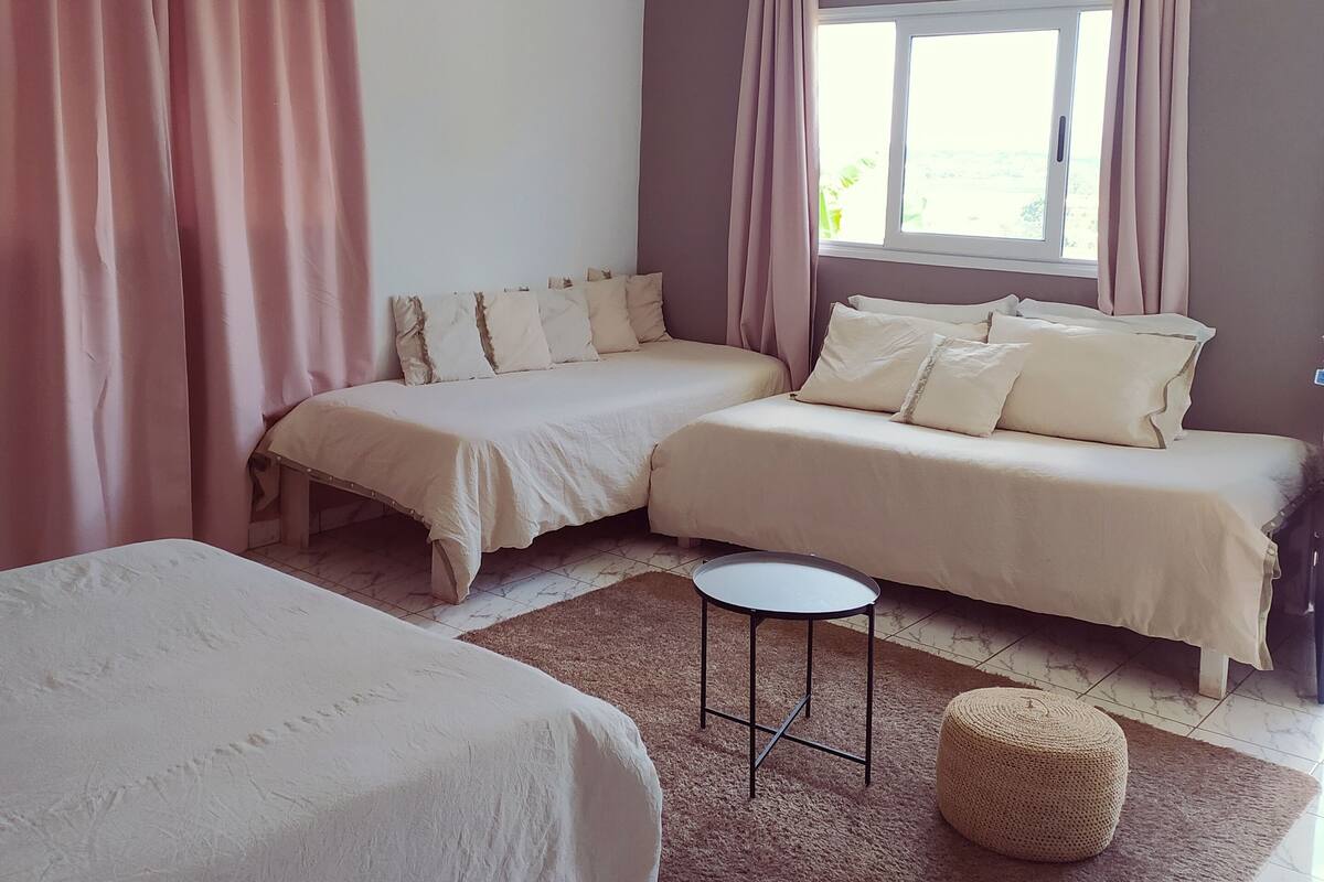 family room | in-room safe, laptop workspace, blackout curtains, free cots/infant beds