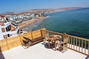 Economy Apartment, 1 Bedroom, Beachfront | Terrace/patio