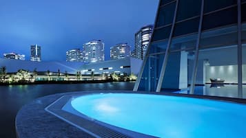 Indoor pool, open 6:00 AM to 10:00 PM, sun loungers