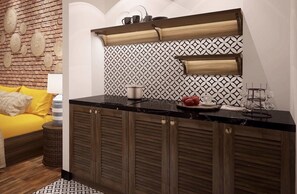 Studio Romantis, dapur kecil | Dapur kecil pribadi | Ketel listrik