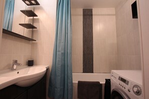 Hair dryer, towels