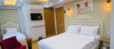 Classic Triple Room | Premium bedding, down comforters, free minibar items, in-room safe