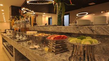 Breakfast, lunch, dinner served; local cuisine