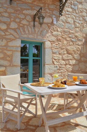 Superior Double or Twin Room (Rouga) | Terrace/patio - Olea (East Mani)